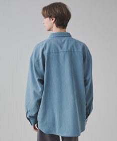 WEGO 【ユニセックス着用ITEM】フィブリルワンポイントBIGシャツ（長袖）