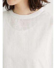 Green Parks Ｉ　ＳＥＴ２点　刺繍７分袖ブラウス＋タンクトップ