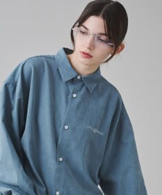 WEGO 【ユニセックス着用ITEM】フィブリルワンポイントBIGシャツ（長袖）