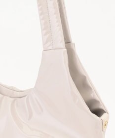 LA BAGAGERIE ポーチ付きエナメルトート Mサイズ