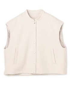 UNFILO BEAUTY FORM JERSEY スリーブレス ブルゾン グレージュ