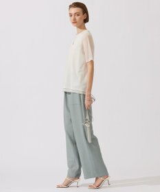 ICB L 【接触冷感・洗える】 チュールコンビ カットソー