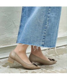 MODE ET JACOMO <MODE ET JACOMO>スクエアバックルポインテッドトゥパンプス