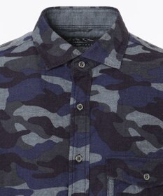 JOSEPH ABBOUD MOUNTAIN 【UNISEX】JOEコットンカモフラージュ シャツ