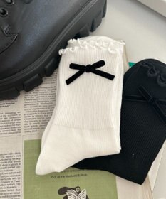 WEGO メローリボンクルーソックス