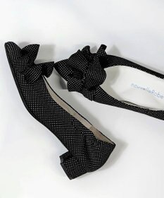 nouvelleRobe Oū 新色追加【本革・高反発】Ruffles ポインテッドトゥ ヒールパンプス