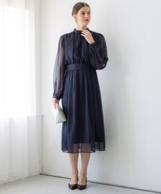 23区 L 【APPLAUDIR】クレープシフォン ドレス