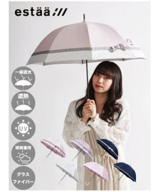MOONBAT 【日傘】エスタ (estaa) Beauty shield長傘リボン