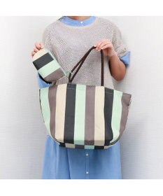 UNBILLION カシュカシュ cachecache / ウォータプルーフストライプビッグトート