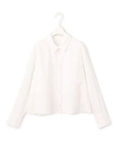 ICB 【洗える】 クリーンブロード クロップドブラウス