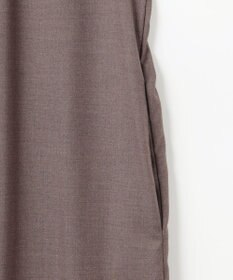 J.PRESS LADIES L 【洗える】T/Rウォッシャブルギャバ バンドカラー ワンピース