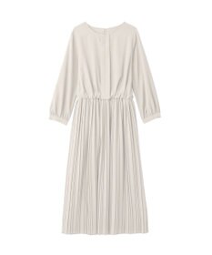 YECCA VECCA ジョーゼットプリーツワンピース