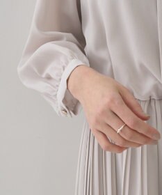 YECCA VECCA ジョーゼットプリーツワンピース