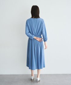 YECCA VECCA ジョーゼットプリーツワンピース