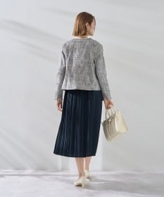 YECCA VECCA ジョーゼットプリーツワンピース