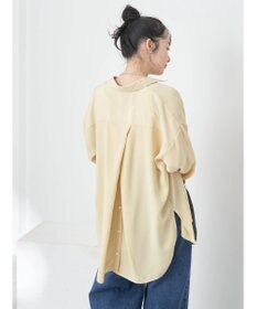 earth music&ecology バックボタンチュニック