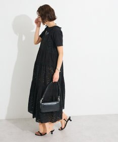 CRAFT STANDARD BOUTIQUE インド綿シフリー切り替えティアードキャミワンピース