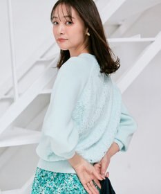 組曲 【選べる8色展開・春まで使える！】バックレースカラー ニット