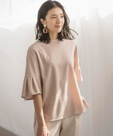 組曲 【UVケア・接触冷感】ライトアムンゼンジャージー袖フレア トップス