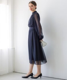 23区 L 【APPLAUDIR】クレープシフォン ドレス