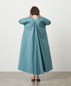 ATON STRETCH BROAD | Vネックドレス