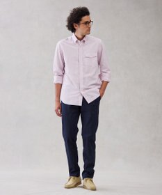 J.PRESS MEN ハイパワーストレッチ シャンブレードビー パンツ