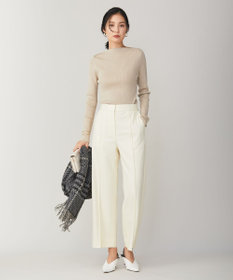 ICB 【洗える】エクストラファインメリノリブ ボートネックニット