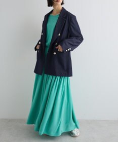 Green Parks ボリュームスリーブティアードワンピース