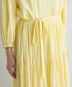 Green Parks ボリュームスリーブティアードワンピース