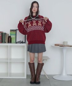 WEGO ノルディックベアニットプルーバー