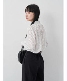 earth music&ecology シャーリングネックブラウス