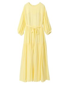 Green Parks ボリュームスリーブティアードワンピース