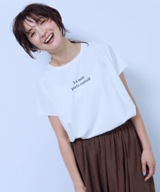 ANY ANYファンクションワイドフレンチスリーブTシャツ オフ