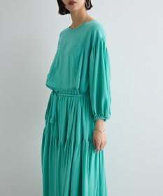 Green Parks ボリュームスリーブティアードワンピース