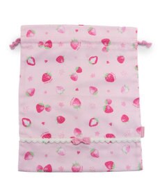 Mother garden マザーガーデン 野いちご 巾着 《スケッチ柄》  30cm×37cm