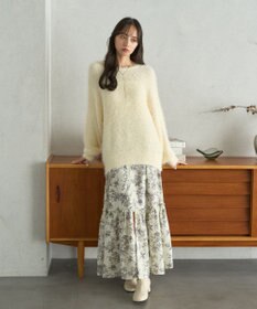 earth music&ecology モヘヤライクレースニット