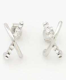 ANY 【WEB限定】クロスフープピアス(両耳用)