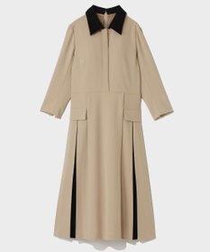 GRACE CONTINENTAL クレリックバイカラーワンピース