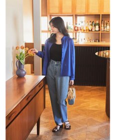 earth music&ecology コットンボイルギャザーシャツ