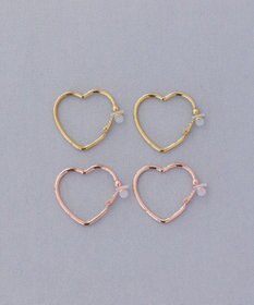 Phoebe ビックオープンハートイヤリング　ローズゴールド