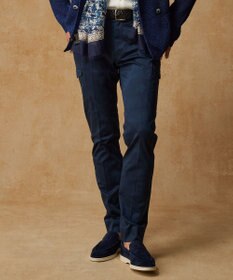 JOSEPH ABBOUD 【イタリア素材/製品染め/ウエストも伸びる!】迷彩ガーメンドダイ パンツ