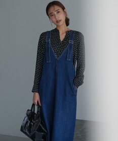 ICB L 【新色追加・WEB限定】BackSatinAmunzen キーネックブラウス