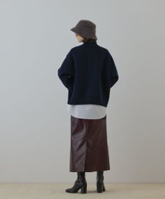 GRACE CONTINENTAL ハーフジップニットトップ