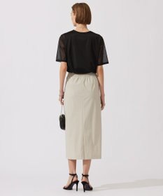 ICB L 【接触冷感・洗える】 チュールコンビ カットソー