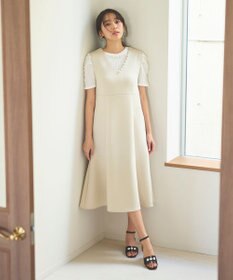 Feroux 【大好評につき今季も登場！】パールポイントダンボール ジャンスカ