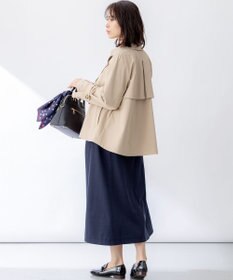 組曲 【WEB限定】コットンライクツイル ショートトレンチコート