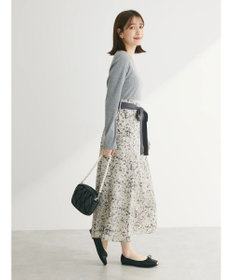 Green Parks ・ＥＬＥＮＣＡＲＥ　ＤＵＥ　リブ×フラワーキリカエワンピ