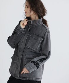 Green Parks ■ESCAR デニムコード刺繍ジャケット