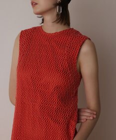 GRACE CONTINENTAL メッシュロングワンピース