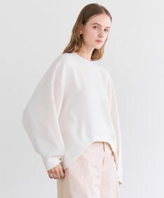 BEIGE， BROOM / スウェット風ライトフォルムプルオーバー
